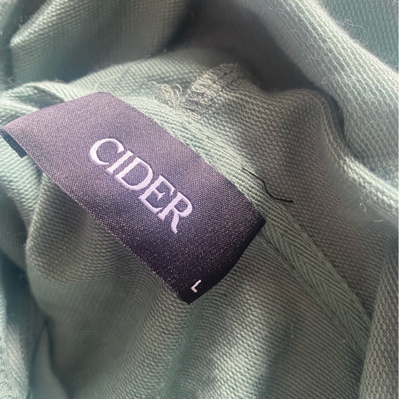 🌿 Cider - Mint Green Corset Lace Up Hoodie 🌿 NEW, never worn! ✨ Medium/Large - Picture 8 of 9